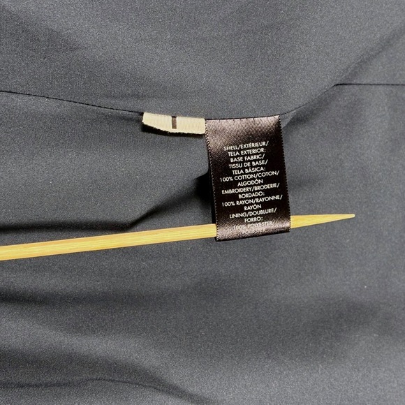 Ann Taylor Olive Green Leaf Embroidered Flared Mini Skirt Size 16 Dark Academia - Picture 11 of 12